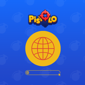 Logo Pistolo z przyciskiem rejestracji