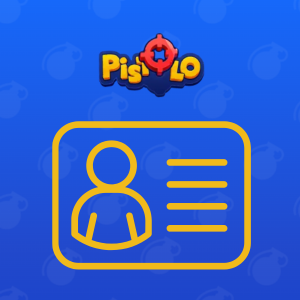 Logo Pistolo z ikoną kciuka w górę